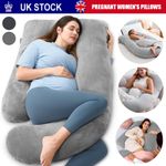 Pregnancy Pillow G-Shaped Maternity For Sleeping With Removable Cotton Cover UK