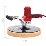 220V Cement Mortar Polishing Machine Electric Trowel Wall Smoothing Tool +3 Pads