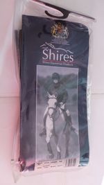 OPENED BUT UNUSED SHIRES SYNTHETIC HALF CHAPS BLACK MEDIUM
