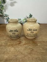 Vintage Green Label Curry Paste Jar x 2 Small Advertising jars
