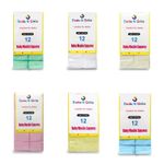 12 Pack Muslin Squares 100% Cotton Baby Soft Swaddle Cloths Nappy Bibs 70x70cm.