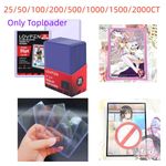 25/100/200/500/1000/2000CT 3"x4" Rigid Toploaders For 35pt Pokémon Trading Card