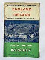 England v Ireland - Football Association International - 6th November 1957