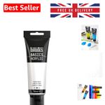Artist-Grade 118 ml Titanium White Acrylic Paint - Fade Resistant and Durable