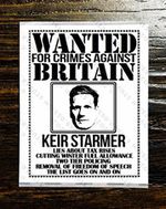 x25 Keir Starmer Wanted Poster Political Stickers-Anti Labour-British Government