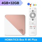 HOMATICS Box R 4K Plus TV Box AndroidTV 14 Netflix Google Certified Amlogic
