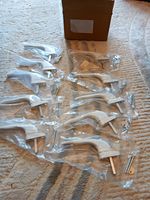 White Lockable Window Handle Set with Key - Includes Keys and Screws