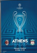 LIVERPOOL V AC MILAN 23/5/2007 CHAMPIONS LEAGUE FINAL PROGRAMME