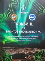 2026 TROMSO IL v BRIGHTON & HOVE ALBION  CONFERENCE LEAGUE PROGRAMME FROM NORWAY