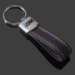 Premium Leather BMW M Performance M sport Tricolour keyring key chain gift