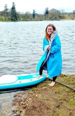 Winter Sale STEAMBOARD Waterproof Dry Windproof Drying  Changing Robe  Size L 
