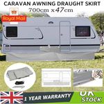 Caravan Awning Mud Draught Skirt 7m Length X 47cm Depth With Wheel Arch Cover