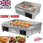 Commercial Electric Griddle Countertop Hotplate Hot Bacon Grill Stainless Steel