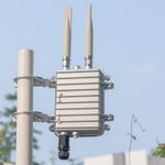 1200Mbps Dual Band Outdoor wifi Mesh AP range extender Metal shell Poe 2*Antenna