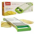 Mandolin 2in1 Slicer Crinkle Chips Cutter Wave Fruit Vegetable Veg Stainless Ste