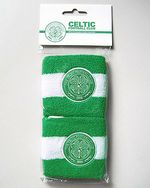 Celtic FC Wristbands / Sweatbands Green & White Football Club Official License