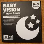 Baby Vision Trigger Cards - Sensory Development Cards for Babies 0-3 Months 