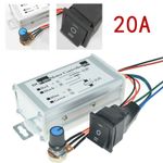 12V 24V Max 20A PWM DC Motor Stepless Variable Speed Control Controller Switch