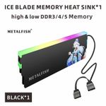 DRAM Heatsink 5V-3PIN ARGB DDR3 DDR4 DDR5 Aluminum Memory Module Cooling Vest fo