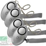 4x Panic Alarm Personal Alarm Pocket Alarm 120dB Keychain Self Protection 