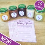 Guess The Baby Food! Game - Pink / Girl - 10 Player - Baby Shower Party