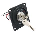 Car Auto Boat Ignition Switch Panel With Keys Engine Start 2-Position ON-OFF 12V