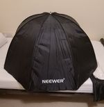 New Never Used - NEEWER Black/Silver 47"/120cm Octagonal Umbrella Softbox 