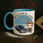 11oz Supernatural Mug & Coaster – Dean Winchester – Free Shipping