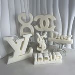 3D LOGO Silicone Candle Mold DIY Gypsum Molds Soap Make Mold Home Decoration New