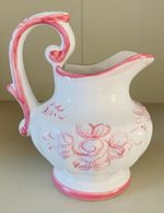 Vestal Made In Portugal Jug Pretty Pinks 552 5 1/4” H X 4 1/2” W Beautiful