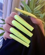 Neon Apple Green Glitter Super Long 3XL Press On Nails | Reusable 20 Full Cover