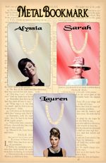PERSONALISED AUDREY HEPBURN METAL BOOKMARK  BIRTHDAY/MOTHERS DAY/FATHERS DAY