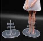 10pc Clear Doll Stand Support For Barbie Dolls Display Prop Up Model Accessories