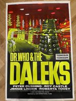 Dr Who and The Daleks Original British Film Movie Poster 1965 Science Fiction