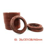 ID 36 37 38 40mm FKM Rotary Shaft Seal TC Oil Seals Double Lip Spring Dust Proof
