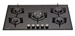 MILLAR GH9051PB 5 Burner Built-in Gas on Glass Hob 90cm - Cast Iron Stands & Wok