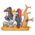 Halloween Inflatable Headless Horseman Decoration Trick or Treat