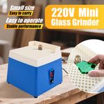 220V Mini Portable Stained Glass Grinder Diamond Automatic Art Grinding Tools UK