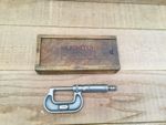 Vintage Moore & Wright Sheffield No. 964  0-1” Micrometer Engineer Machinist