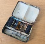 Antique  Watercolour Painting tin, pocket sized.
