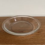 PYREX JAJ VINTAGE ROUND CLEAR PIE DISH 8.25” Lipped Rim Very Good CONDITION