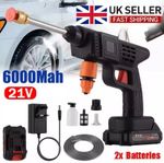 2 Battery Portable Cordless Car High Pressure Washer Jet Water Wash Cleaner Gun.