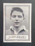 1954 Barratt A2 Famous Footballers Duncan Edwards  Manchester United Rookie Card