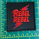 David Bowie Rebel Rebel Woven Sew Or Iron On Patch Officially Licensed