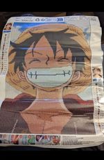 5D DIAMOND ART PAINT BY NUMBERS ONE PIECE MONKEY D LUFFY KIT