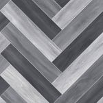 Grey Wood Herringbone Vinyl Lino Flooring Sheet Roll – Venice Tile 990D