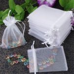 25 & 50 Organza Bags Wedding Party Favour Gift Candy Jewellery Pouch Large Small