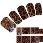 Nail Stickers Tiger Tiger Pattern Art Nails Foot Water Decal