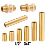 Threaded Nipple Brass Running Nipple Threaded Rod Fitting for Tank Connectors