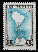 Argentina MiNo  583 MNH - Map of Antarctica